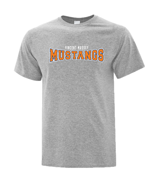 Vincent Massey Adult Cotton T-Shirt with Printed logo