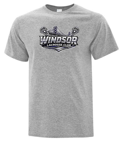 Windsor Lacrosse Club Youth Cotton T-Shirt with Printed Logo