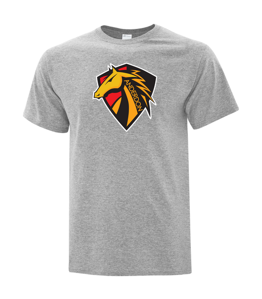 Anderdon Crest Cotton Adult T-Shirt with Printed logo