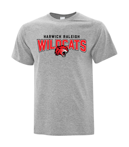 Harwich Raleigh Adult Cotton T-Shirt with Printed Logo