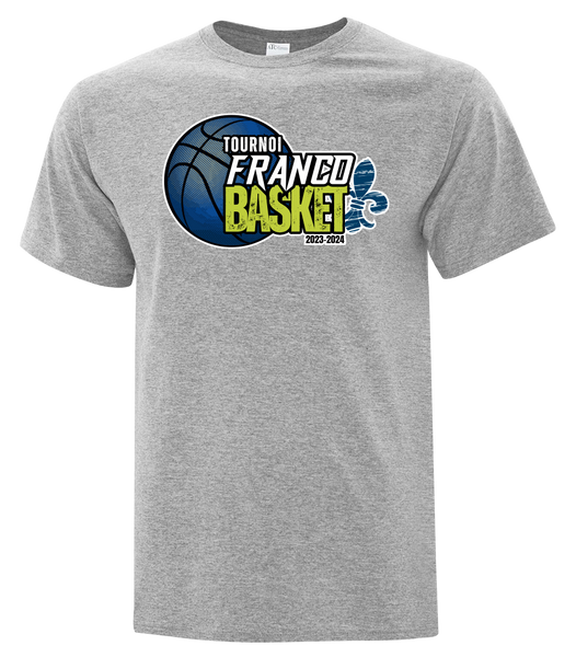 Tournoi Franco Basket 2023-2024 Youth Cotton Tshirt with Full Colour Logo