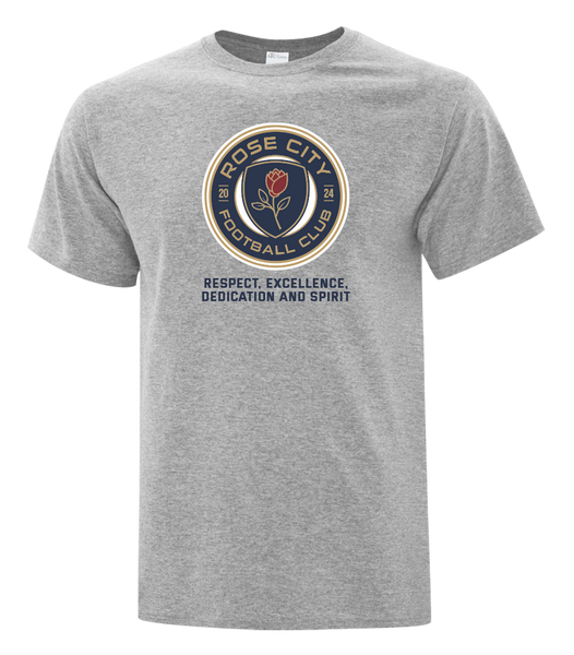 Rose City Football Club Youth Cotton T-Shirt with Printed Logo