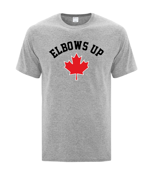 "Elbows Up" Youth Cotton T-Shirt with Printed logo
