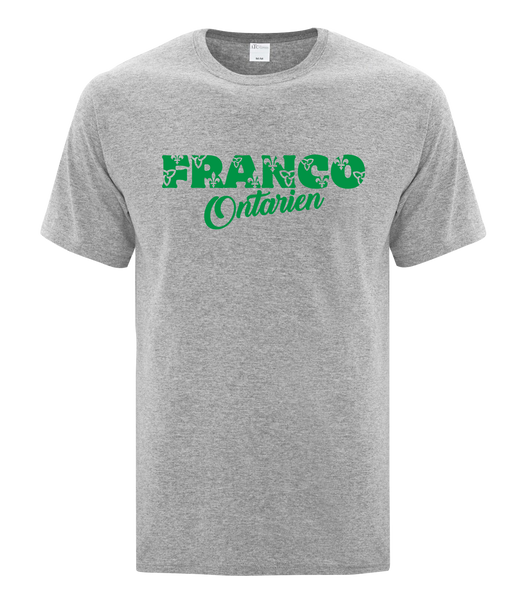 "Franco Script Ontarien" Youth Cotton T-Shirt with Printed logo