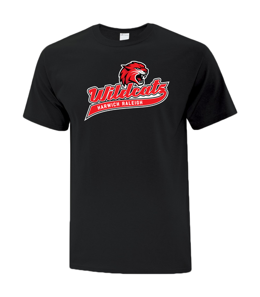 Harwich Raleigh Wildcats Script Youth Cotton T-Shirt with Printed Logo