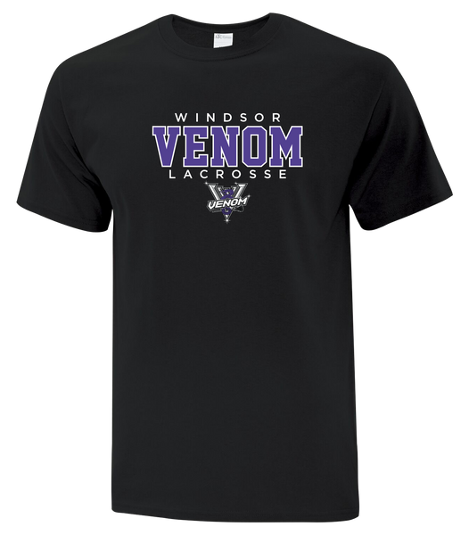 Windsor Venom Lacrosse Youth Cotton T-Shirt with Printed Logo
