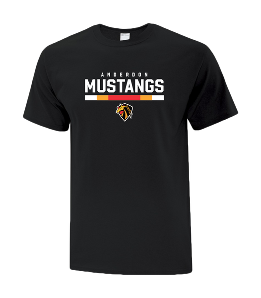 Anderdon Mustangs Youth Cotton T-Shirt with Printed logo