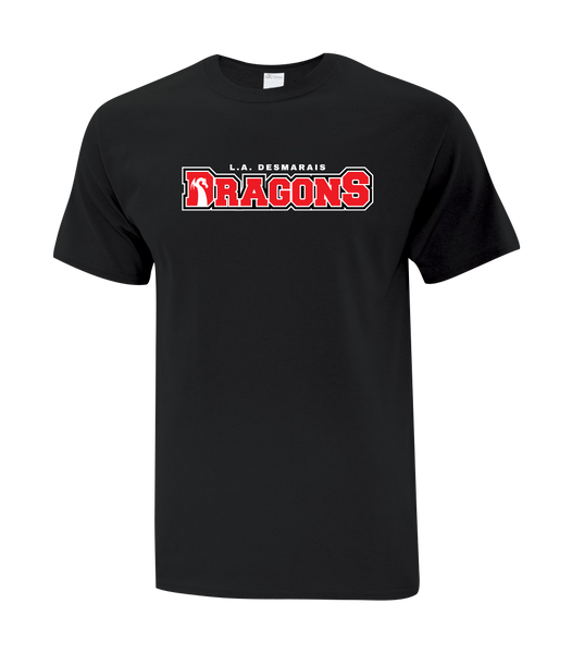 LAD Dragons Adult Cotton T-Shirt with Printed Logo