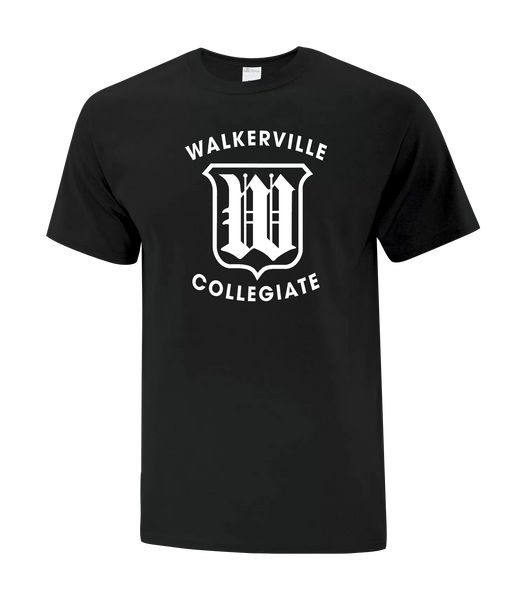 Walkerville Collegiate Adult Cotton T-Shirt with Printed logo