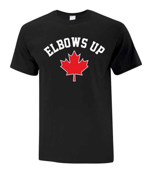 "Elbows Up" Youth Cotton T-Shirt with Printed logo