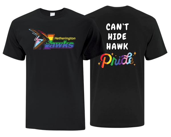 Hetherington "Can't Hide Hawk Pride" Youth Cotton T-Shirt with Printed Logo