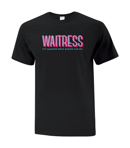 "Waitress" Adult Cotton T-Shirt with Printed logo