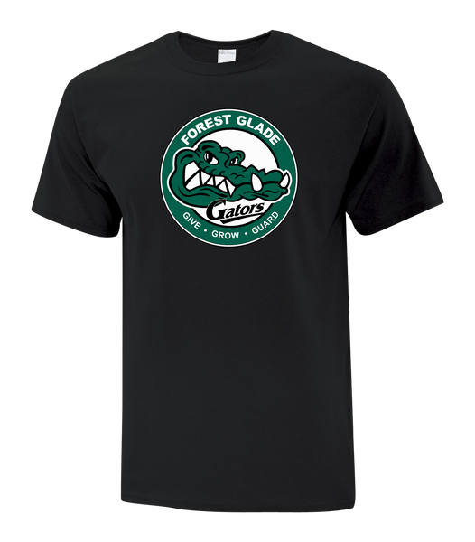 Forest Glade Youth Cotton T-Shirt with Printed Logo