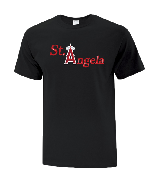 St. Angela Adult Cotton T-Shirt with Printed logo