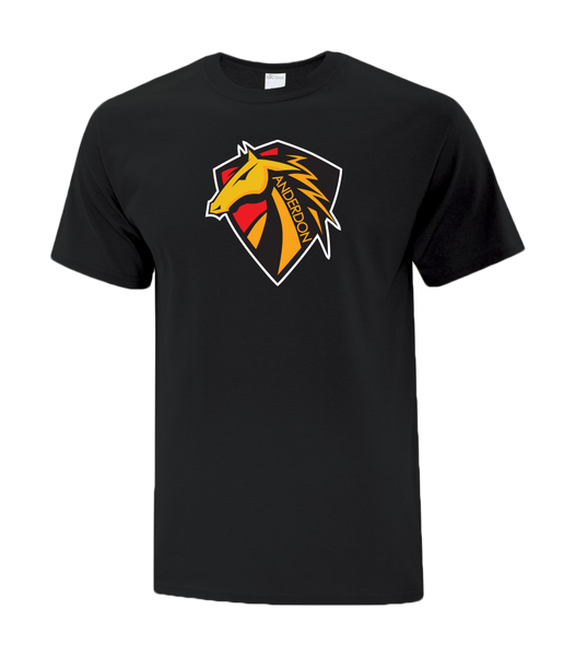 Anderdon Crest Cotton Adult T-Shirt with Printed logo