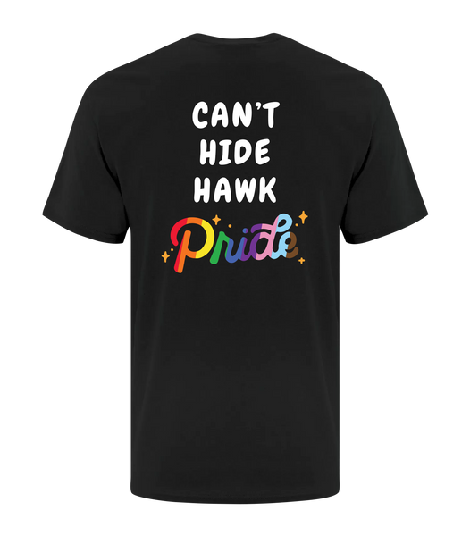 Hetherington "Can't Hide Hawk Pride" Adult Cotton T-Shirt with Printed Logo
