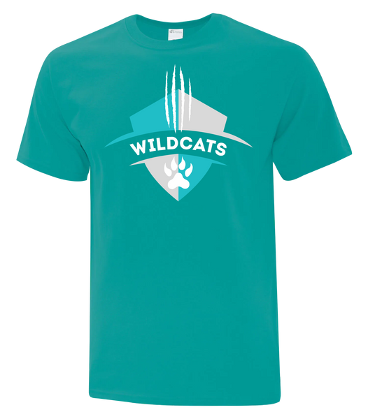Wildcats Adult Cotton T-Shirt with Printed logo