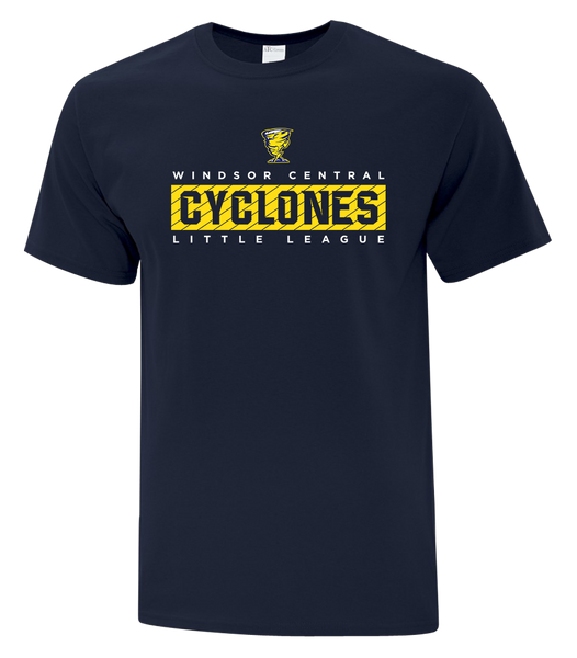 Cyclones Adult Cotton T-Shirt with Printed Logo