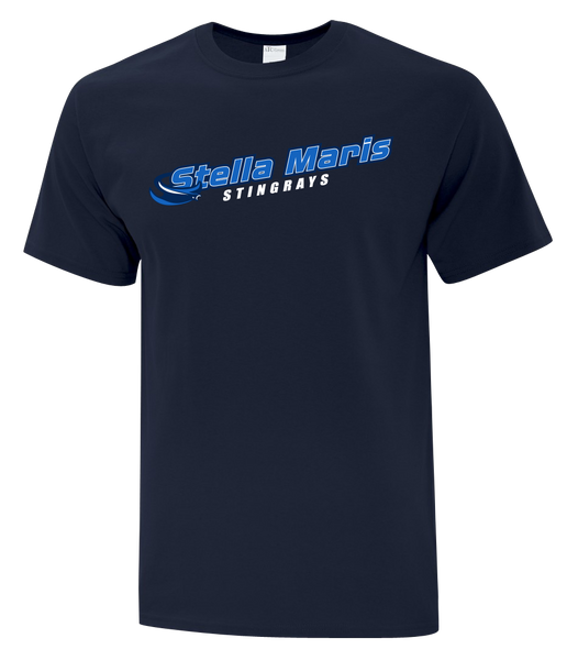 Stella Maris Stingrays Youth Cotton T-Shirt with Printed Logo
