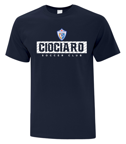 Ciociaro Soccer Club Block Letters Youth Cotton T-Shirt with Printed logo