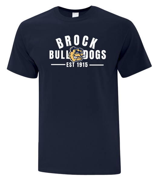 General Brock EST 1915 Adult Cotton T-Shirt with Printed Logo