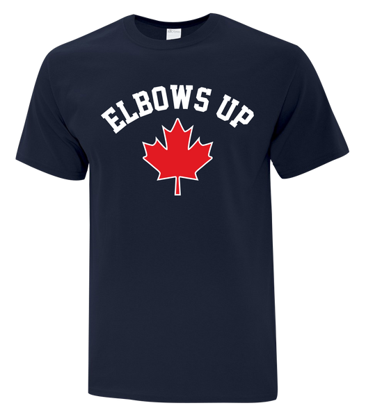 "Elbows Up" Youth Cotton T-Shirt with Printed logo