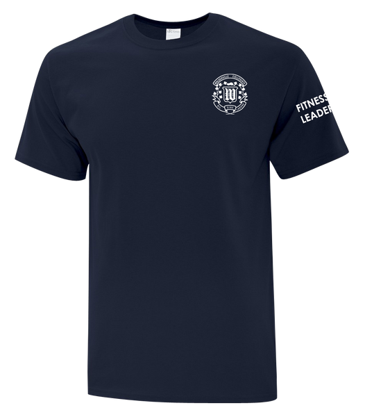 Walkerville "Fitness Leadership" Adult Cotton T-Shirt with Printed Logo