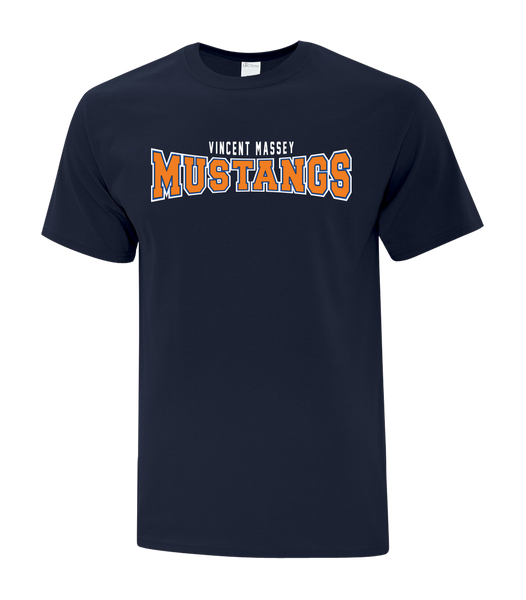 Vincent Massey Adult Cotton T-Shirt with Printed logo