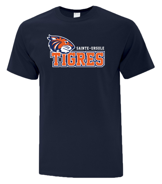 Sainte-Ursule Adult Cotton T-Shirt with Printed logo