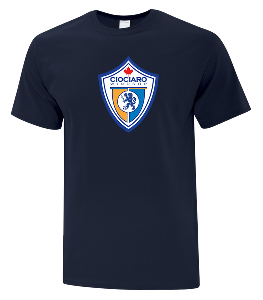 Ciociaro Soccer Crest Youth Cotton T-Shirt with Printed logo