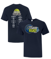 Tournoi Franco Basket 2023-2024 "Équipes Garçons" Youth Cotton Tshirt with Full Colour Logo