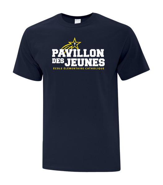 Pavillon Des Jeunes Youth Cotton T-Shirt with Printed Logo