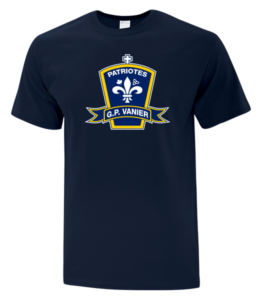 Georges-P.-Vanier Patriotes Adult Cotton T-Shirt with Printed Logo