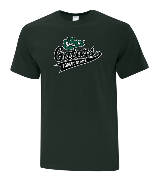 Forest Glade Gators Youth Cotton T-Shirt with Printed Logo