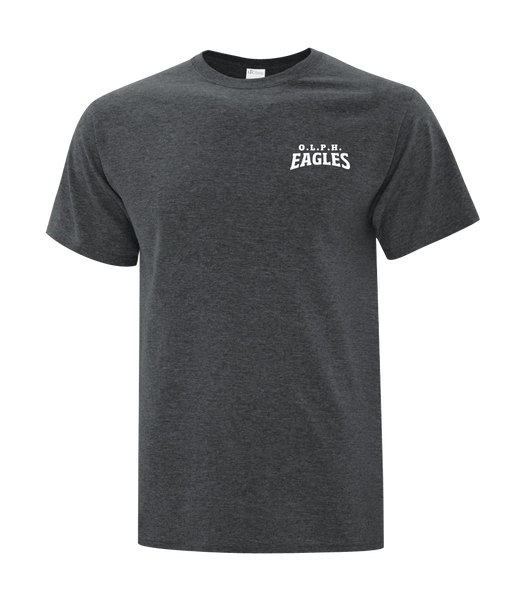 OLPH Adult Cotton T-Shirt with Printed Left Chest logo
