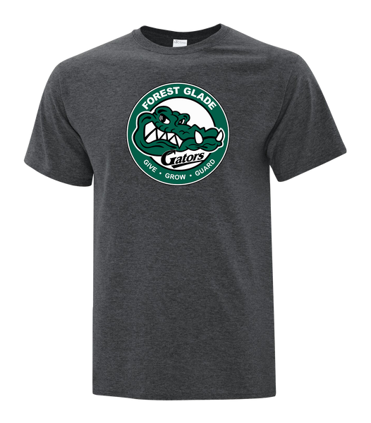 Forest Glade Youth Cotton T-Shirt with Printed Logo