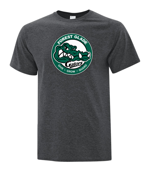 Forest Glade Adult Cotton T-Shirt with Printed logo