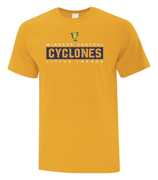 Cyclones Youth Cotton T-Shirt with Printed Logo