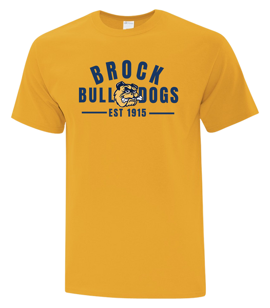 General Brock EST 1915 Adult Cotton T-Shirt with Printed Logo