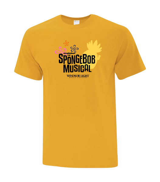 Sponge Bob Musical Adult Cotton T-Shirt with Printed logo