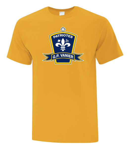 Georges-P.-Vanier Patriotes Adult Cotton T-Shirt with Printed Logo