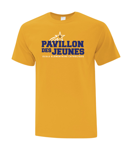 Pavillon Des Jeunes Youth Cotton T-Shirt with Printed Logo