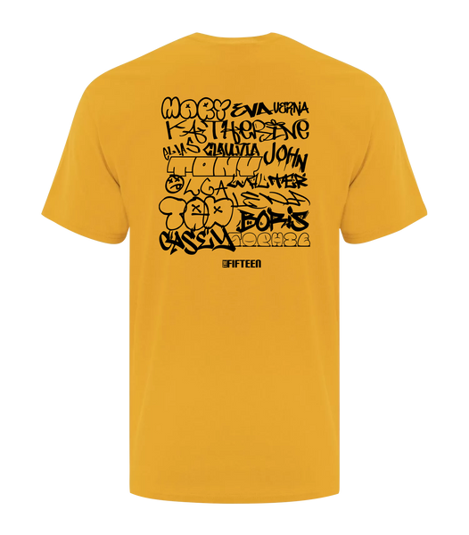 The OG 15 Graffiti Adult Cotton TShirt with Printed Logo