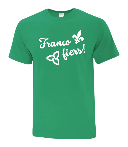 "Franco Fiers Script" Youth Cotton T-Shirt with Printed logo