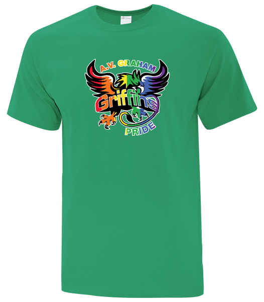 Griffins Pride Adult Cotton T-Shirt with Printed logo