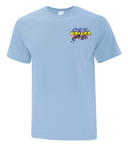 Wachna Collage Graffiti Adult Ring Spun Cotton T-Shirt with Printed logo