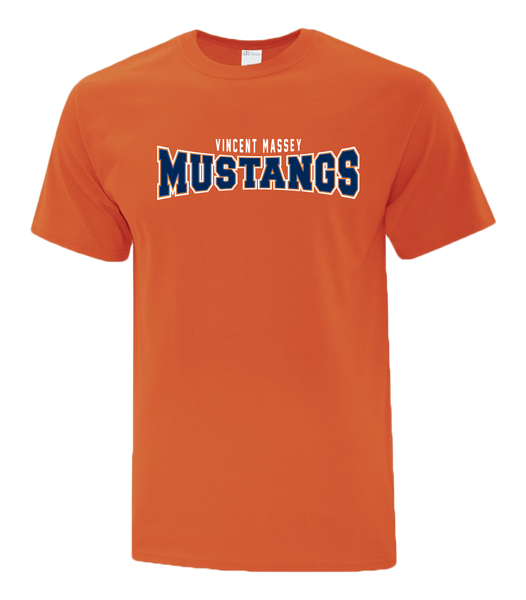Vincent Massey Adult Cotton T-Shirt with Printed logo