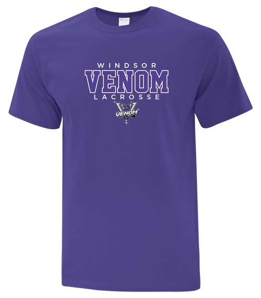Windsor Venom Lacrosse Youth Cotton T-Shirt with Printed Logo