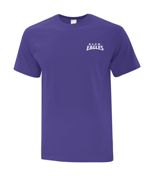 OLPH Adult Cotton T-Shirt with Printed Left Chest logo