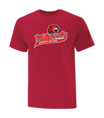 Harwich Raleigh Wildcats Script Adult Cotton T-Shirt with Printed Logo